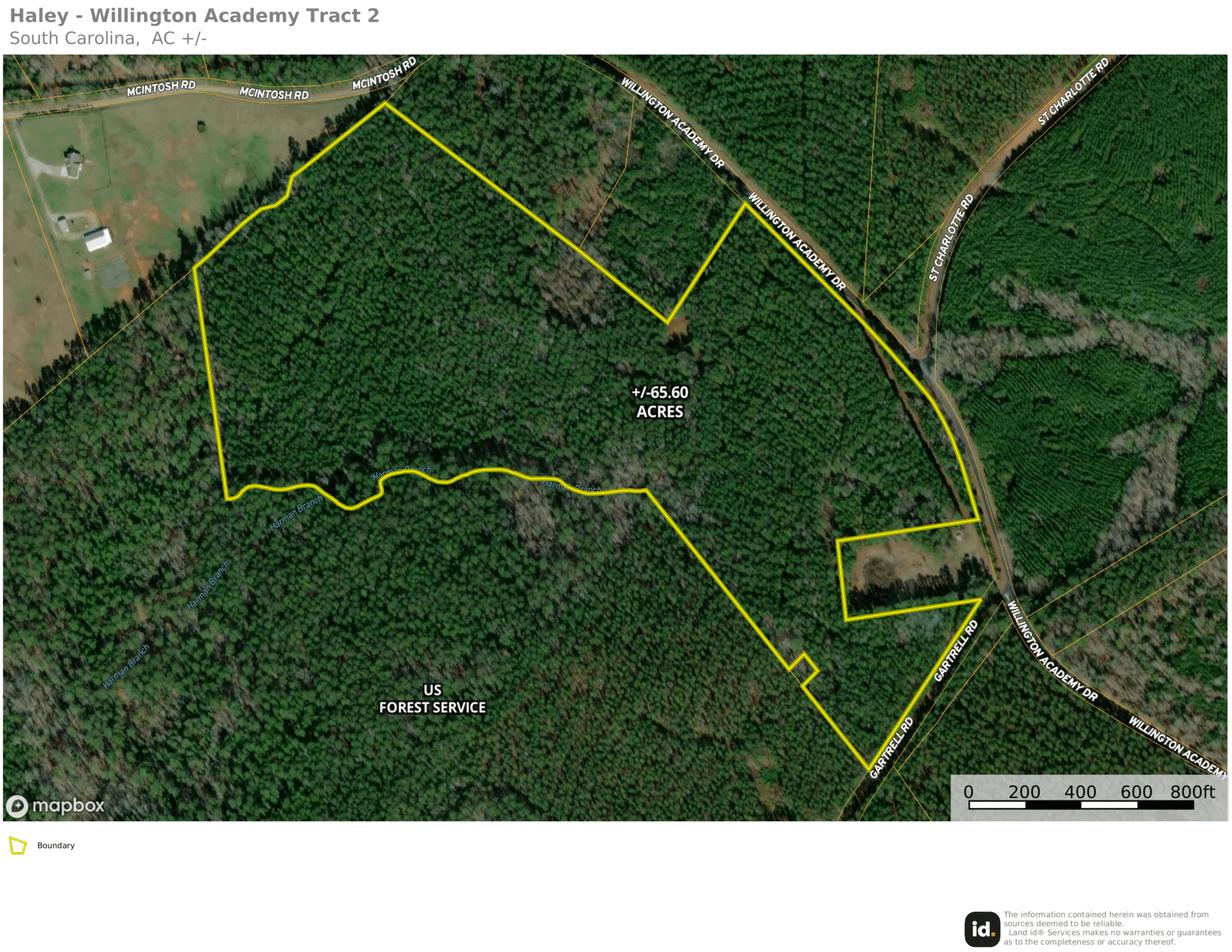 +/-65.60 acres – Willington Academy Drive / Borders National Forest