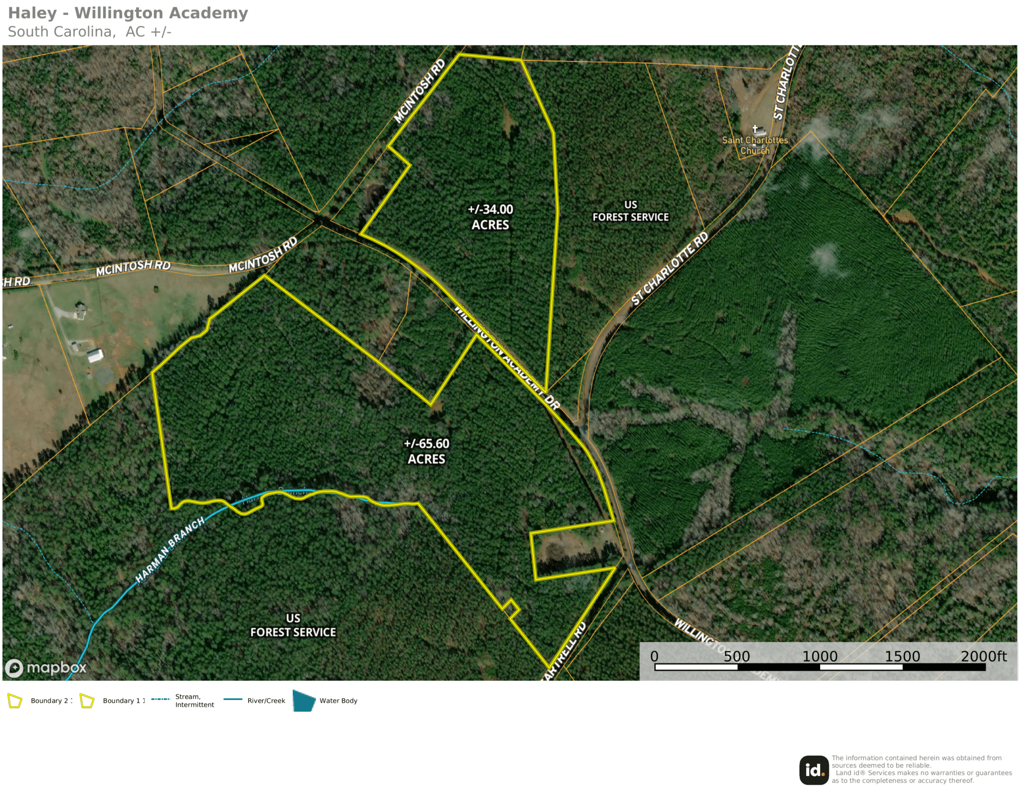 +/-99.60 acres – Willington Academy Drive / Borders National Forest